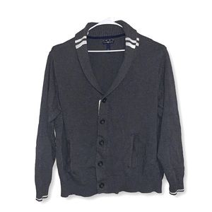 Club Room Men’s Gray Cotton Button Cardigan XXL